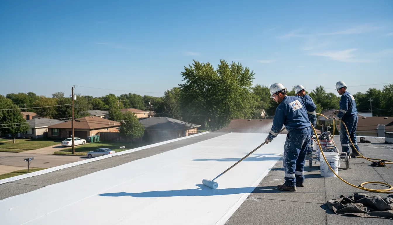 Commercial roof coating in Otis Orchards, WA near me